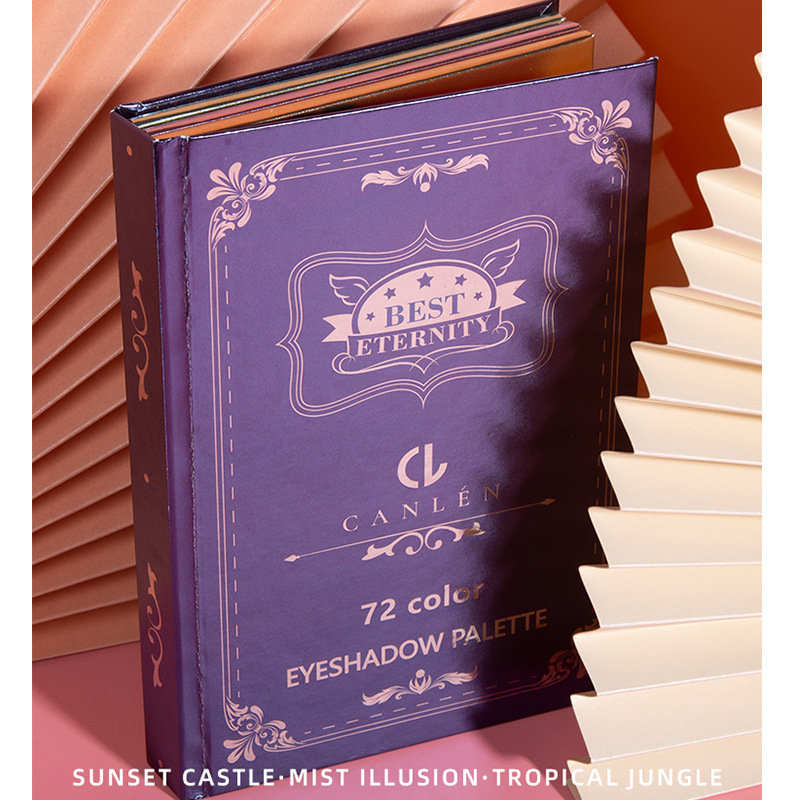 OEM Newest Cosmetics Wholesale 72 Color Shimmer and Shine Makeup Eyeshadow Palette Private Label Eye Shadow Book