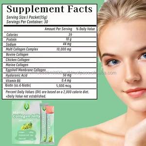 Gelatina para el Cuidado de la Piel de Marca Personalizada, Complejo Multicolágeno, Suplemento de Gelatina de Colágeno Natural, Mejora la Piel Opaca, Diseñado para Adultos - Product Image 2