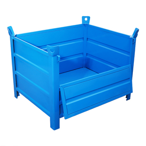 Poubelles en acier personnalisées pour vrac Boîte de rangement industrielle Conteneurs métalliques personnalisés Cage de rangement en entrepôt Stockage de marchandises en vrac - Product Image 2