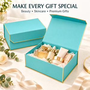 Caja de regalo magnética plegable con borde dorado impreso personalizado, forma de tapa personalizada, caja de lujo plana para cosméticos, joyería y ropa. - Product Image 4