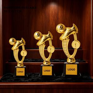 Trofeos de Fútbol con Logotipo Personalizado al por Mayor, Premios para Ganadores de Competiciones, Recuerdos, Coleccionables, Trofeos de Plástico Dorado - Product Image 4
