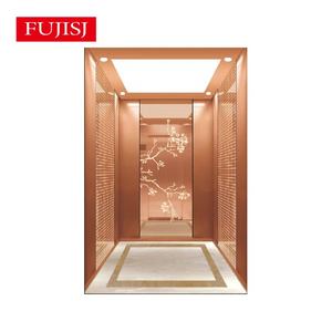 Elevador moderno, máquina de tracción sin engranajes, elevador eléctrico <span class=keywords><strong>para</strong></span> <span class=keywords><strong>escaleras</strong></span>, diseño de elevador de pasajeros comercial con accionamiento de CA <span class=keywords><strong>para</strong></span> hoteles - Product Image 2