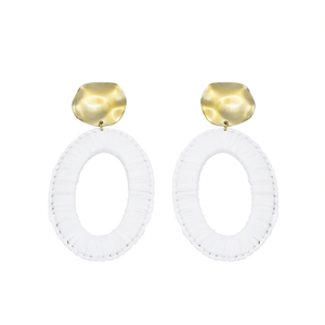 Boucles d'oreilles pendantes pour femmes E295-E150-0495B, style bohème géométrique, plaqué or, acier inoxydable 316L - Product Image 2
