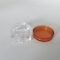 Pot Échantillon Cosmétique Vide en Plastique Transparent de 5g, Idéal pour Fard à Paupières, Ongles, Poudre, Bijoux – Pots Cosmétiques Couleurs Assorties
