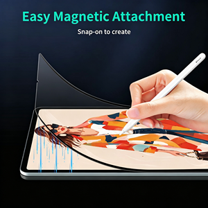 ฟิล์มกันรอยหน้าจอแบบแม่เหล็ก เนื้อสัมผัสกระดาษ ป้องกันแสงสะท้อน สำหรับ iPad Pro 11 13 นิ้ว 2026 รุ่นบางเฉียบ ผลิตตามสั่งจากโรงงาน ขายดี - Product Image 4