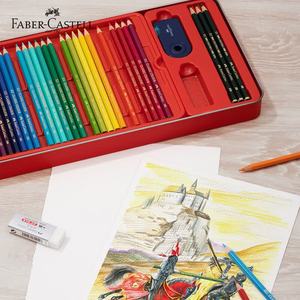 Set di Matite Colorate <span class=keywords><strong>a</strong></span> Base d'Olio <span class=keywords><strong>Faber</strong></span>-Castell 100 Colori per Disegno, in Scatola di Ferro <span class=keywords><strong>a</strong></span> Tema Cavaliere, Sketch From Life - Product Image 2