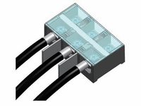 Bloc de bornes de barrière haute intensité en stock important, connecteur de câblage à vis, boîtier ignifuge V0 pour projet de contrôle de puissance industriel