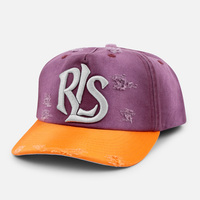 Gorra de Béisbol Clásica Estilo Años 90, con Logotipo Bordado en 3D, Visera Desgastada, Dos Tonos, Efecto Deslavado, Estilo Vintage Urbano