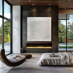 Pintura al Óleo Abstracta Moderna, Arte de Pared Hecho a Mano para Decoración Minimalista de Vestíbulo de Hotel o Sala de Estar - Product Image 1