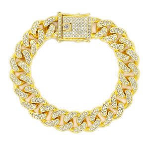 Cadena Cubana de Aleación AA de 13 mm con Eslabones Planos Pequeños en Forma de Dragón, Cadena de Diamantes Cubanos, Collar Moderno para Hombre, Estilo Hip-hop, para <span class=keywords><strong>Instagram</strong></span> - Product Image 1