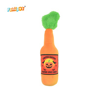 Famipet Fabricant Grossiste Nouveau Jouet pour Chien en Peluche Sonore et Froissé, Doux, Thème Halloween, Design Bouteille de Vin