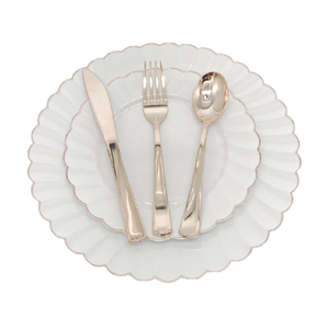 Bán Sỉ Đĩa Nhựa Trong Suốt Cổ Điển Đĩa Nhựa Tiệc Chất Lượng Cao Đĩa Tiệc Tròn Bằng Nhựa Thanh Lịch - Product Image 4