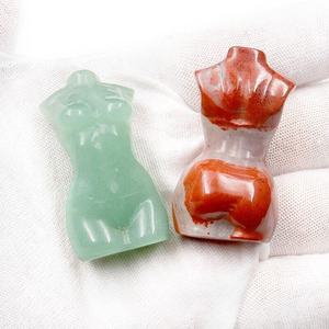 천연 크리스탈 조각 여성 몸 조각 치유 돌 여신 입상 가정 장식 도매 차크라 에너지 선물 - Product Image 2