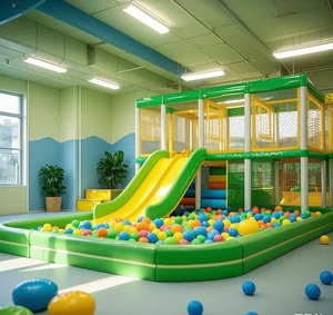 Les fabricants fabriquent des équipements de jeux intérieurs bon marché pour parc intérieur d'enfants avec toboggan et fosse à balles - Product Image 5