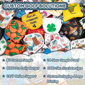 Fundas para Palos <span class=keywords><strong>de</strong></span> Golf con Temática <span class=keywords><strong>de</strong></span> Póker, Duraderas, <span class=keywords><strong>de</strong></span> Cuero PU, con Patrón Impreso Personalizable para Proyectos <span class=keywords><strong>de</strong></span> Marca - Product Image 3
