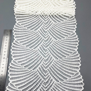 21 cm <strong>Embroidered</strong> Lace Trim Trimming for Garment - Product Image 3