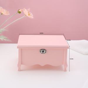 Caja de Música de Lujo Rosa Princesa con Llave, Regalo para Niñas, Bailarina, Joyero Personalizado, Caja Musical para Bisutería - Product Image 5