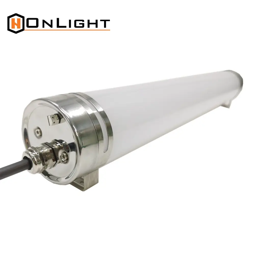 1.5m 50w Diameter 80mm tubular IP68 IK10 anti-corrosion tubular round led light for car wash