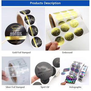 Tùy chỉnh chai thu nhỏ bọc PVC thu nhỏ tay áo nhãn cho nước giải khát và Chai nước Logo Sticker - Product Image 3