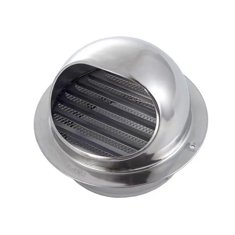 Stainless Steel Round Or Square Air Vent Camp Cover Air Diffuser Flat Bottom Vent Grille