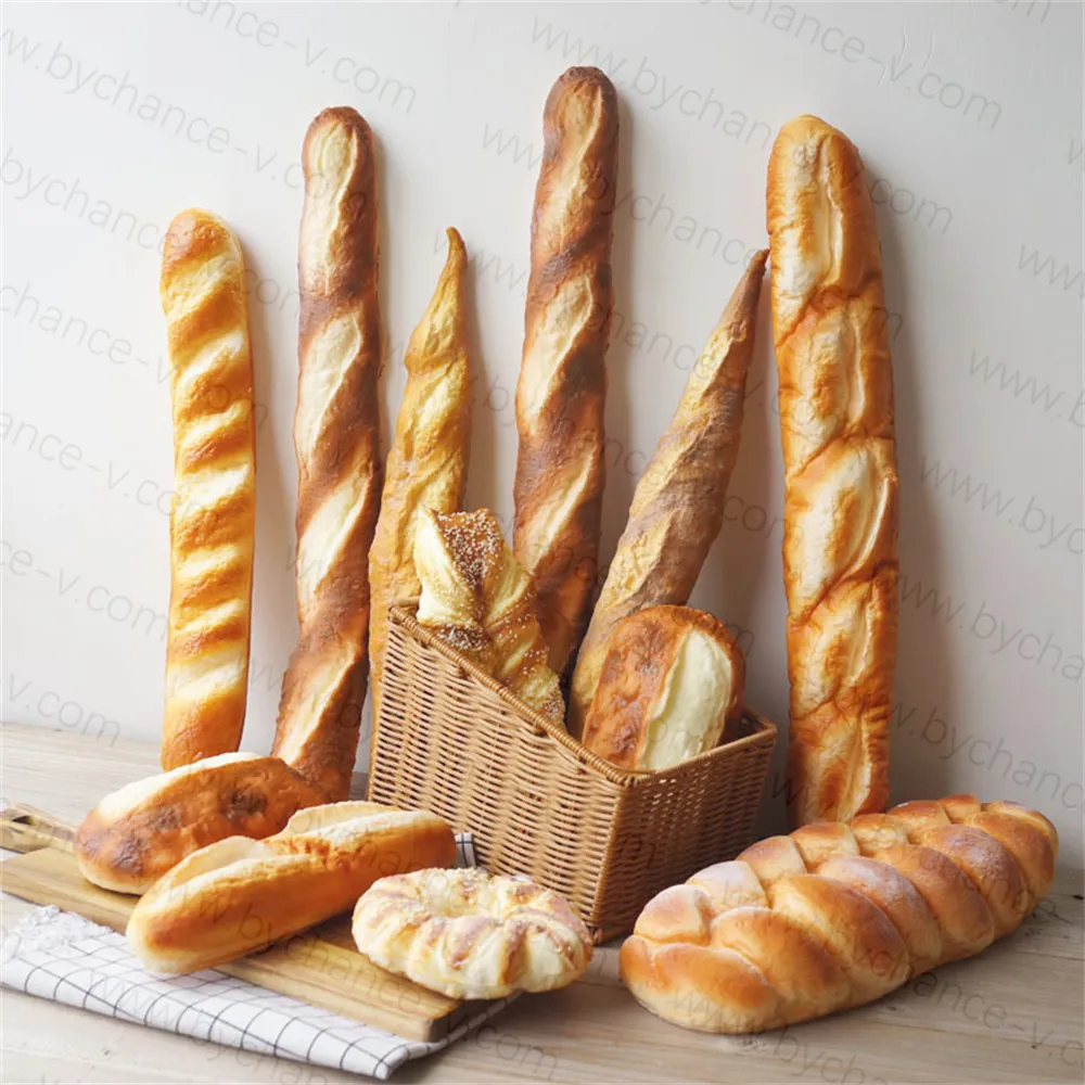 Fabriek Direct Realistische Nep Voedsel Stress Reliëf Speelgoed Nep Frans Stokbrood Brood Voor Beurs En Retail Display