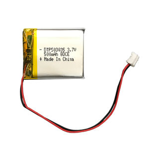 充電式リチウムポリマー電池 Lp503035 3.7v 500mAH リポバッテリー 緊急用LEDライト用 - Product Image 1