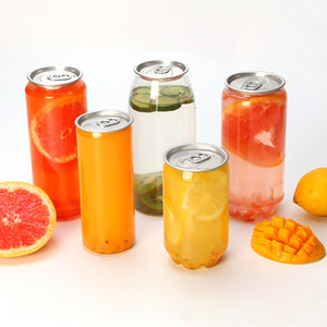 250ml 350ml transparent plastic can drink soda juice PET bottles