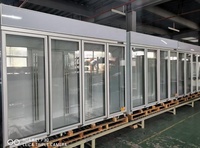 1/2/3/4 portes en verre congélateur vertical Commercial/magasin de commodité vitrine de supermarché réfrigérateur congélateur