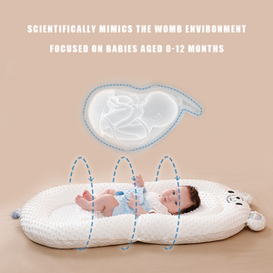 Ensemble cadeau <span class=keywords><strong>lit</strong></span>-nid pour bébé avec moustiquaire, coussin <span class=keywords><strong>de</strong></span> couchage et d'allaitement, tapis pliable et transat portable pour nouveau-né - Product Image 6