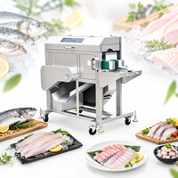 Machine automatique de découpe de la colonne vertébrale de poisson et d'élimination des os centraux pour la production de filets de poisson et de surimi