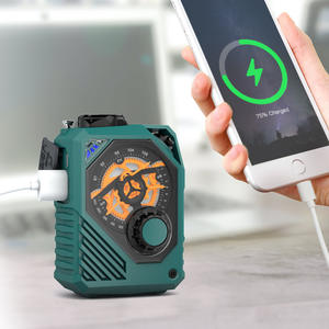 Radio d'urgence solaire multifonctionnelle à manivelle FM/AM/WB/SW Lampe de poche à LED Banque d'énergie SOS <span class=keywords><strong>Alarme</strong></span> - Product Image 2