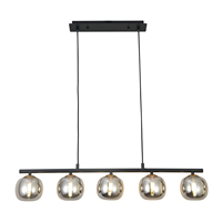 Lámpara de Techo Moderna Nicoletta de 5 Luces con Superficie de Vidrio AC, Fácil Instalación, Control por Interruptor, Gran Venta, para Hogar y Oficina, Estilo Pavé