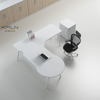 Bureau de direction convertible moderne en bois pour usage commercial certifié