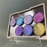 Palette de fards à paupières DIY 90 couleurs, effet lumineux, métallique, multichrome, duochrome, mono ou duo chrome, fard minéral pressé à sec