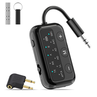 Transceptor Bluetooth 5.2 1Mii Mini con Pantalla OLED, Adaptador de Audio Inalámbrico de 3.5mm para TV, PC a Altavoces, Plug and Play