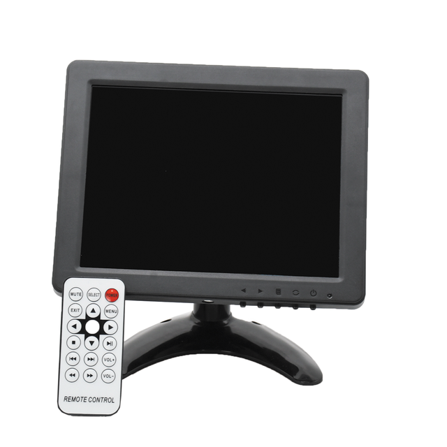 LED Backlight Industrial Security 8 Inch TFT LCD CCTV Monitor With BNC AV HD VGA Input