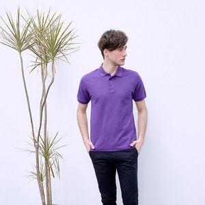 Polo en pur coton pour homme, couleur unie, respirant, anti-humidité, manches courtes, col rabattu, vêtements promotionnels, tailles S M L XL - Product Image 2