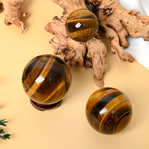 Wholesale Feng Shui <b>Crystal</b> <b>Ball</b> Tiger Eye Sphere for Home Decoration - Product Image 3