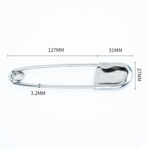 <span class=keywords><strong>Crochet</strong></span> de goupille de sécurité en métal en acier inoxydable de haute qualité de 127mm grande taille pour la sûreté et la sécurité - Product Image 3