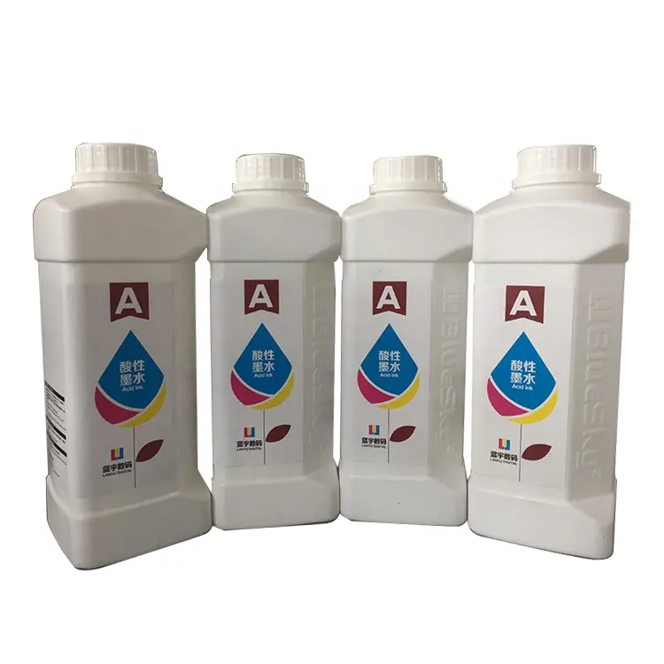 BlueSky औद्योगिक के लिए 6 रंग पानी आधारित एसिड स्याही प्रिंट सिर