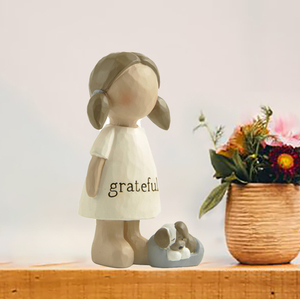 Mini estatueta de anjo de resina para meninas, atacado de 1.69'' - Product Image 5