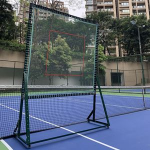 Mobile Tennis Wall <b>Net</b> Practice Portable <b>Rebound</b> Training Device Outdoor Tennis Training Aids Green PP Material - Product Image 4