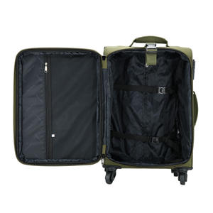 Valise de cabine 20 pouces en tissu Oxford avec fermeture éclair, roulettes universelles, motif géométrique, bagage à roulettes pour adulte, valise de voyage à roulettes - Product Image 5