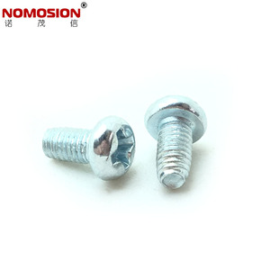 Tornillo de Cabeza Redonda con Ranura Cruzada NOMOSION M3x6, Hierro Galvanizado en Azul, Rosca Métrica Estándar - Product Image 2