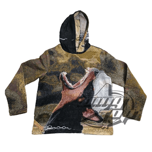 Custom Printed <strong>Akatsuki</strong> Jacquard Tapestry <strong>Hoodie</strong> New Design Anime Fashion Sweater for Spring Season - Product Image 3