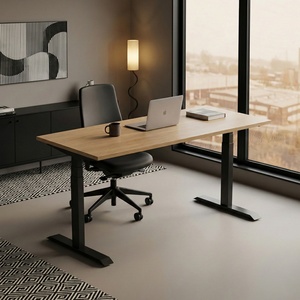 Height Adjustable Executive <b>Desk</b> Supplier Adjustable Work <b>Desk</b> <b>Electric</b> Computer <b>Desk</b> With Wide Desktop for Executive Office - Product Image 1