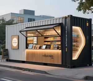 Casas Contenedor de Acero Ligero de Doble Capa Multiusos Personalizables, Certificadas por la CE, Directo de Fábrica, para Uso <span class=keywords><strong>Comercial</strong></span> - Product Image 1