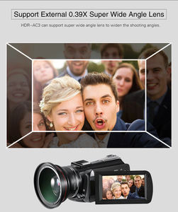 Hotshoe <span class=keywords><strong>Wifi</strong></span> video kamera kızılötesi dijital kamera ile UHD UHD 4K 30x Zoom - Product Image 5