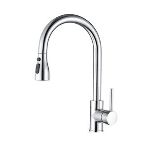 <span class=keywords><strong>Grifos</strong></span> modernos de acero inoxidable 304 para cocina, mezclador de agua fría y caliente con pulverizador de alta presión, extraíble - Product Image 6