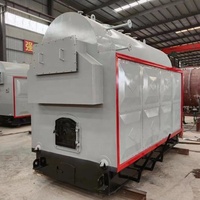 Boiler Uap Bertenaga Kayu Bakar, Batubara, Biomassa, Tekanan Rendah Dzh 1.5ton 3ton 6ton untuk Kamar Mandi